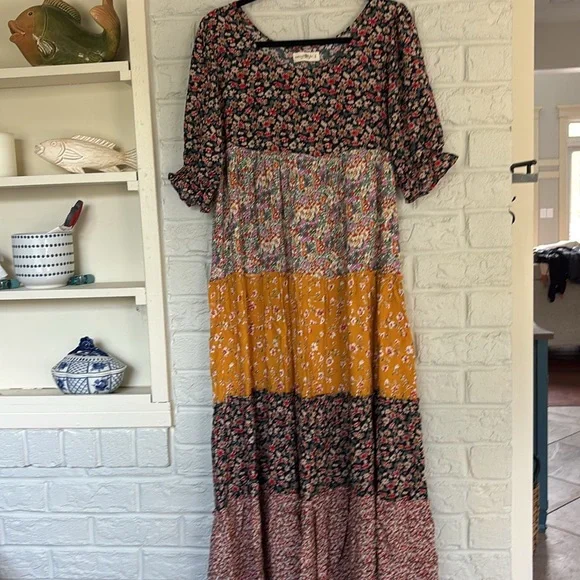 Natural Life Bohemian Style Maxi Dress Size Small - Picture 3 of 6